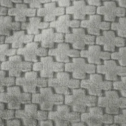 Koc 200x220 cm mikrofibra Cotton World miękki ciepły pled narzuta na łóżko srebrno-szary KHT-57