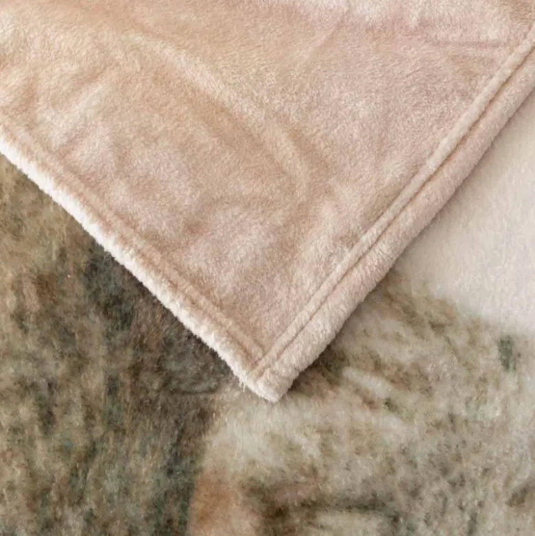 Koc z realistycznym nadrukiem nadrukiem 160x200 miękki pled narzuta na łóżko Cotton World KSM 93 wzór kotek