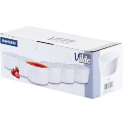 Kokilki do zapiekania 260 ml ramekin zestaw 10 sztuk salaterki miseczki pojemniki porcelanowe Brulee