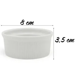 Kokilki do zapiekania 150 ml ramekin zestaw 10 sztuk salaterki miseczki pojemniki porcelanowe Brulee Tragar