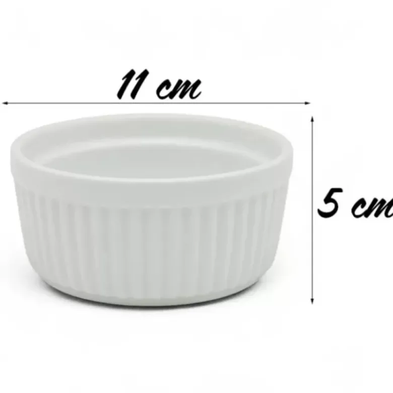 Kokilki do zapiekania 250 ml ramekin zestaw 10 sztuk salaterki miseczki pojemniki porcelanowe Brulee Tragar