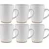 Komplet 6 kubków nakrapianych porcelanowych Florina Lila 360 ml