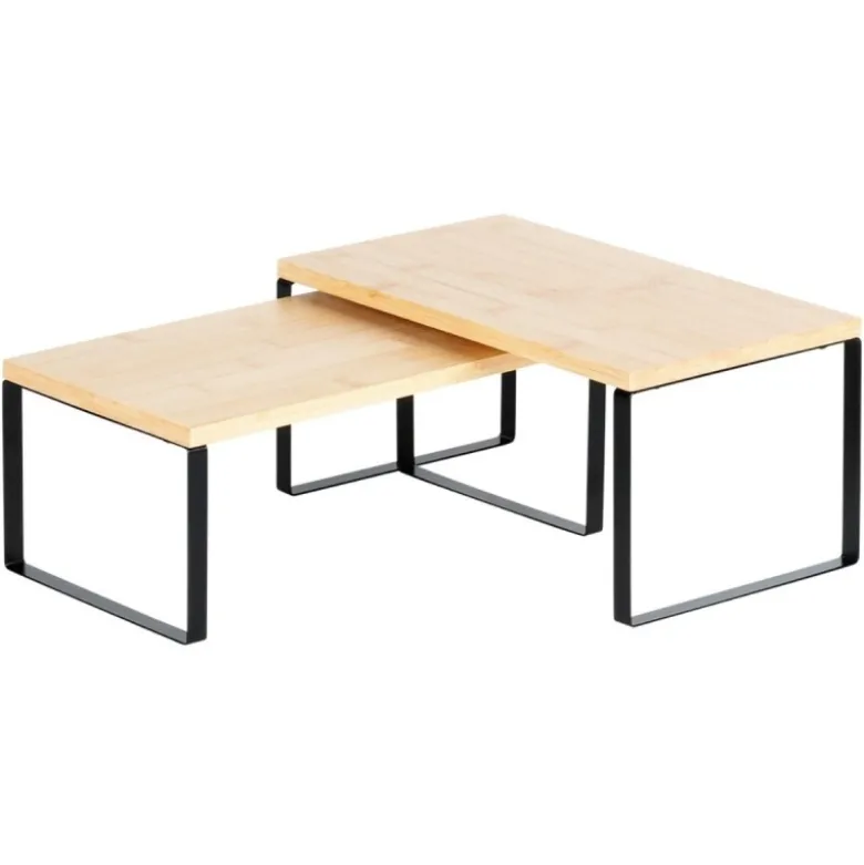 Komplet 2 półek kuchennych 33,5x19,5x16 cm / 33,5x18,5x13,5 cm organizer stojak Orion