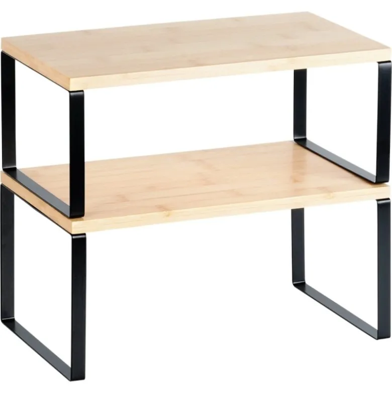 Komplet 2 półek kuchennych 33,5x19,5x16 cm / 33,5x18,5x13,5 cm organizer stojak Orion