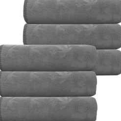 Komplet 6 ręczników kąpielowych 70x140 Cotton World szare mikrofibra szybkoschnące