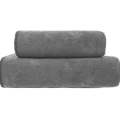Komplet 6 ręczników kąpielowych 70x140 Cotton World szare mikrofibra szybkoschnące
