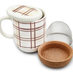 Kubek ceramiczny 380 ml z zaparzaczem kratka Bella Fiore Meyerhoff BL-4540
