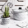 Kubek emaliowany do kawy herbaty prosty Emalia Polska Pleszew Cactus 550 ml