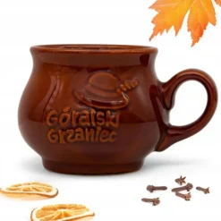 Kubek kamionkowy 300 ml na grzane wino Bella Fiore do grzańca góralski