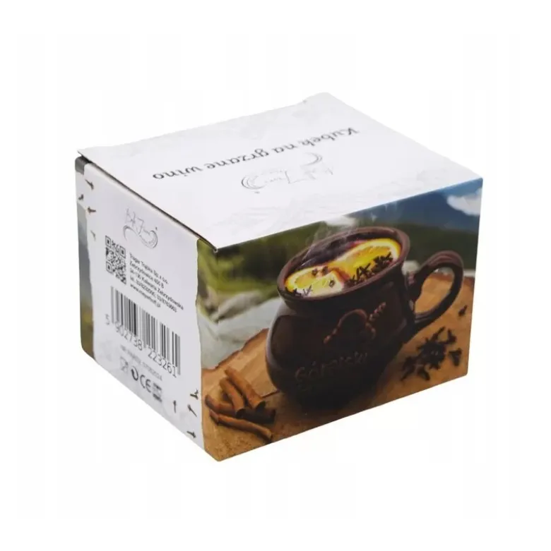 Kubek kamionkowy 300 ml na grzane wino Bella Fiore do grzańca góralski