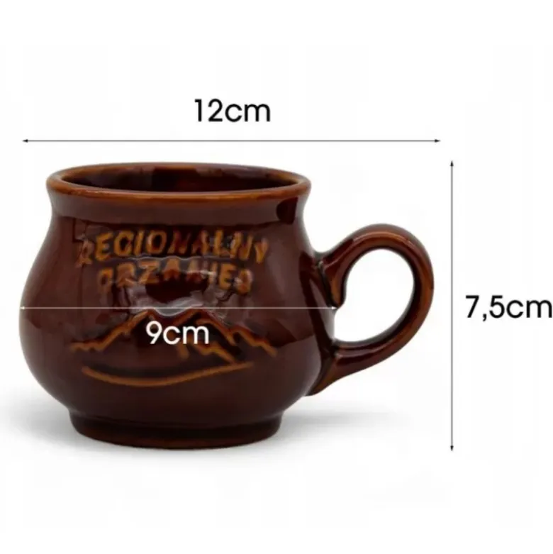 Kubek na grzane wino 300 ml Kubek kamionkowy do grzańca góralski