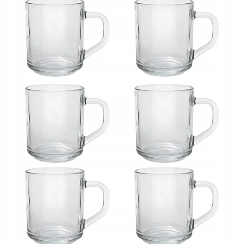 Kubek przezroczysty Florina 250 ml zestaw 6 szklanek