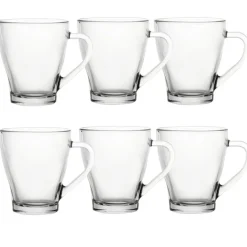 Kubek przezroczysty szklanka Galicja Lili 250 ml zestaw 6 szklanek