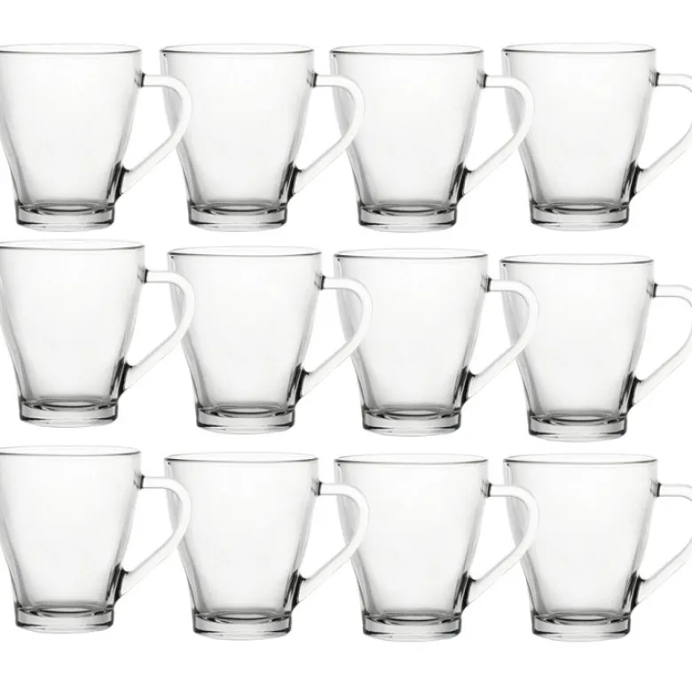Kubek przezroczysty szklanka Galicja Lili 250 ml zestaw 12 szklanek