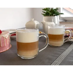 Kubek przezroczysty szklanka Florina Standard 250 ml zestaw 12 szklanek do kawy herbaty