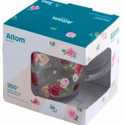 Kubek szklany 350 ml Altom Róża szklanka z uchwytem pudełko prezentowe