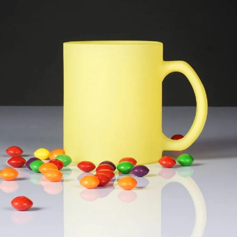 Kubki ceramiczne Glasmark Sonia 300 ml żółty matowy zestaw 6 kubków