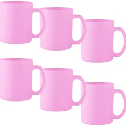 Kubki ceramiczne Glasmark Sonia 300 ml różowy matowy zestaw 6 kubków