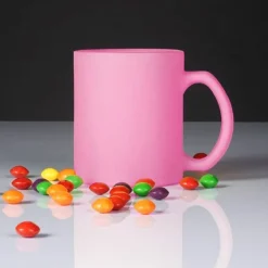 Kubki ceramiczne Glasmark Sonia 300 ml różowy matowy zestaw 6 kubków