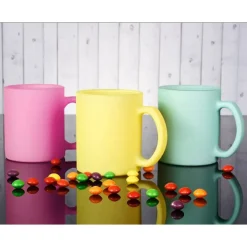 Kubki ceramiczne Glasmark Sonia 300 ml różowy matowy zestaw 6 kubków