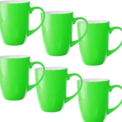 Kubki ceramiczne 300 ml zestaw 6 sztuk zielone Bruno Glasmark