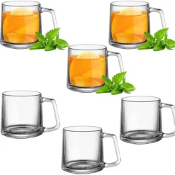 Kubki Florina Stella 350 ml szklane zestaw 6 sztuk szklanki gładkie