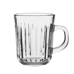 Kubki ryflowane 230 ml Altom Venus do kawy i herbaty szklane zestaw 6 sztuk
