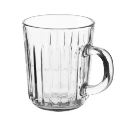Kubki ryflowane 230 ml Altom Venus do kawy i herbaty szklane zestaw 6 sztuk
