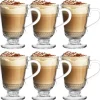 Kubki szklane 320 ml szklanki na stopce zestaw 6 szklanek Florina Verona