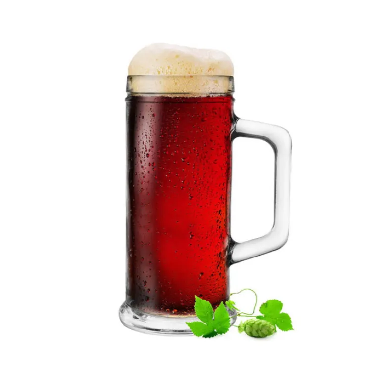 Kufel do piwa wysoki Glasmark 500 ml z uchem szklany