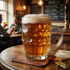 Kufle do piwa Florina Beer 550 ml z uchem szklany zestaw 2 sztuki