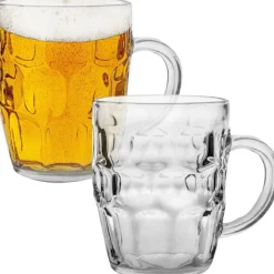 Kufle do piwa Florina Beer 550 ml z uchem szklany zestaw 6 sztuk
