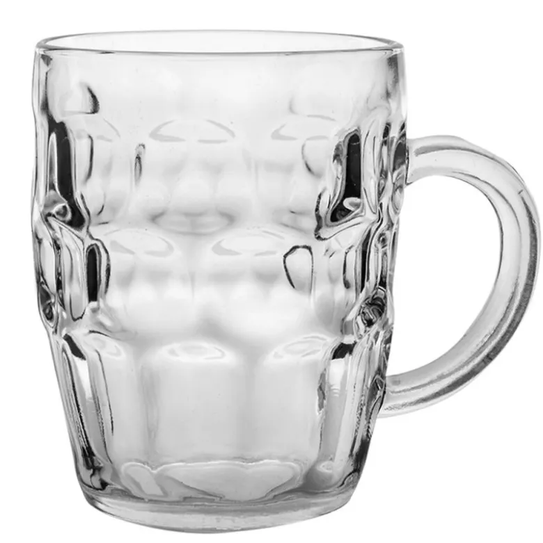 Kufle do piwa Florina Beer 550 ml z uchem szklany zestaw 6 sztuk