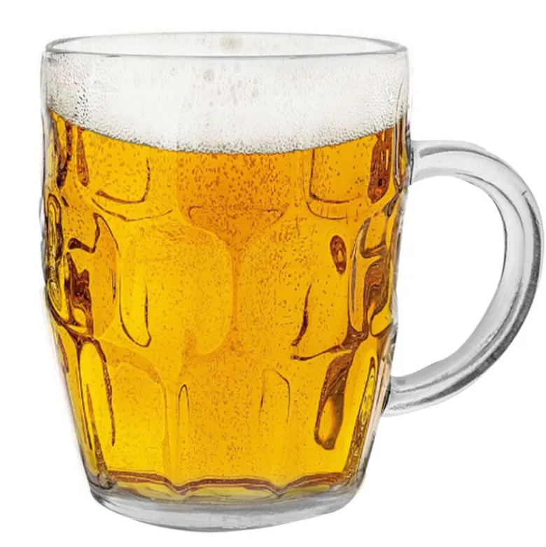 Kufle do piwa Florina Beer 550 ml z uchem szklany zestaw 6 sztuk