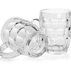 Kufle do piwa 540 ml Galicja Nixon z uchem szklany zestaw kufli 6 sztuk