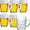 Kufle do piwa 540 ml GierekHoff Beer z uchem szklany zestaw kufli 6 sztuk