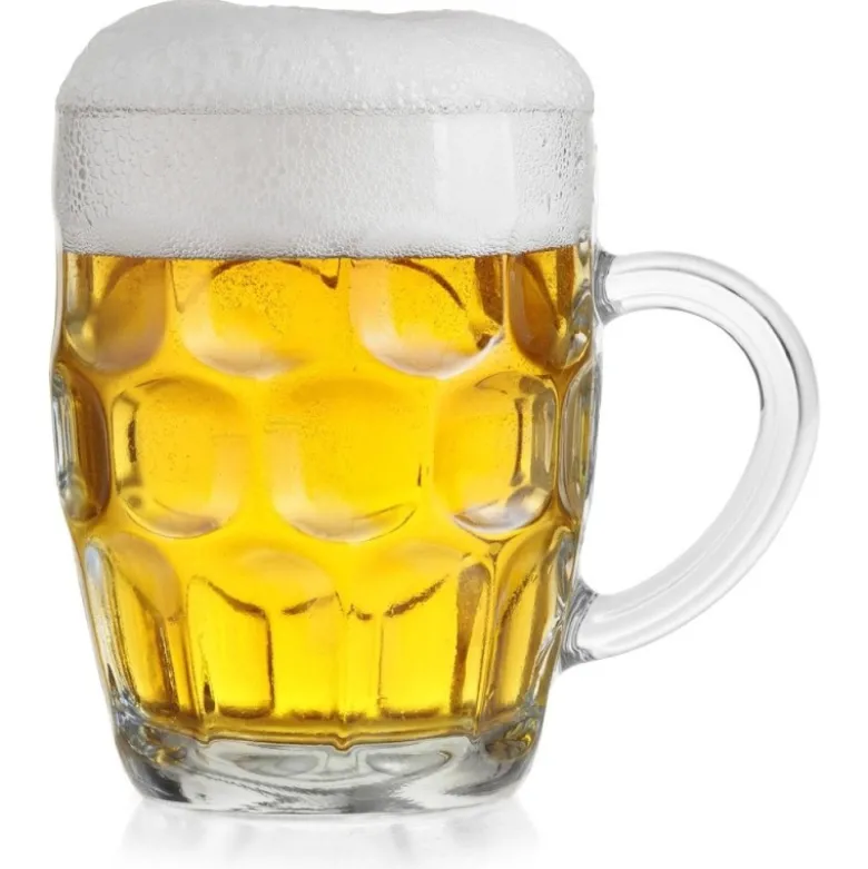 Kufle do piwa 540 ml GierekHoff Beer z uchem szklany zestaw kufli 6 sztuk