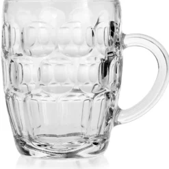 Kufle do piwa 540 ml GierekHoff Beer z uchem szklany zestaw kufli 6 sztuk