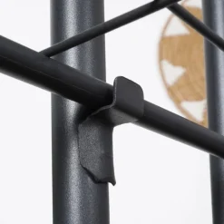 Kwietnik metalowy 80 cm czarny 4-poziomowy stojak na kwiaty i dekoracje Vilde