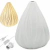Lampka nocna ceramiczna 25CM porcelana ozdoba biała nowoczesna Tragar