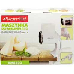 Maszynka ręczna do mielenia bakalii orzechów sera Kamille 6503 stalowa