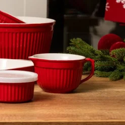 Miska ceramiczna z uchwytem i wylewką czerwona 13,5 cm Altom Design Red Chilli