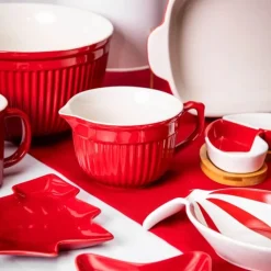 Miska ceramiczna z uchwytem i wylewką czerwona 13,5 cm Altom Design Red Chilli