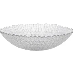 Miska szklana 25 cm salaterka ryflowana Florentyna