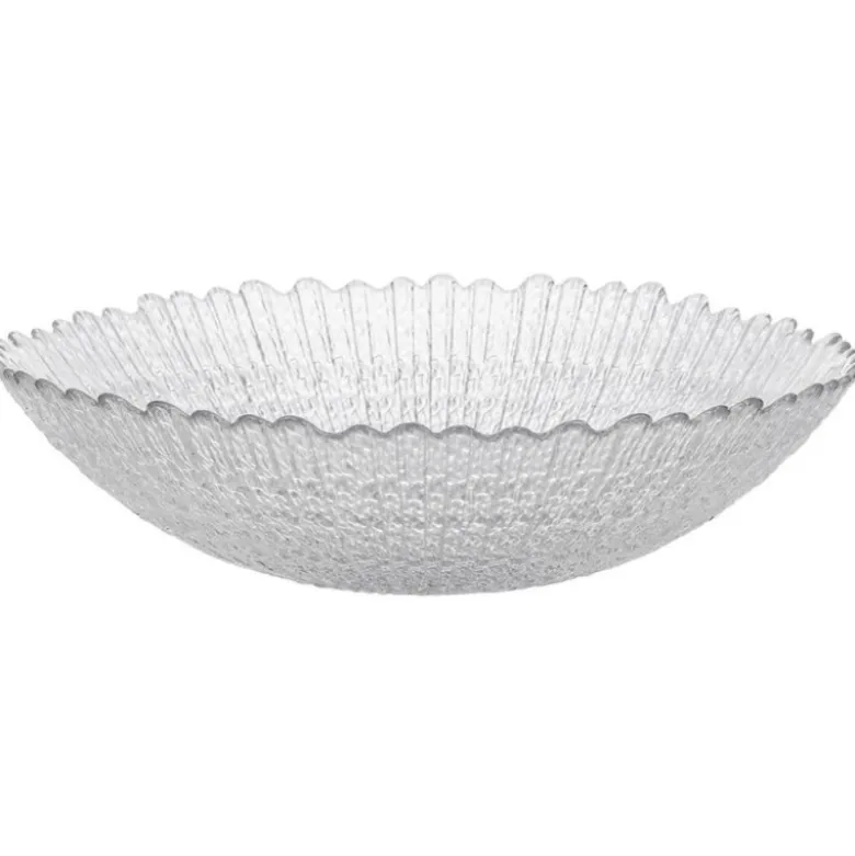 Miska szklana 25 cm salaterka ryflowana Florentyna