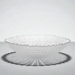 Miska szklana 25 cm salaterka ryflowana Florentyna