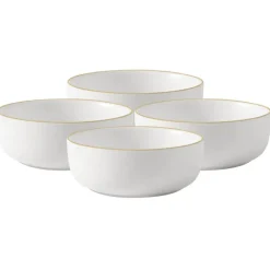 Miski porcelanowe 780 ml MG Home Artena nakrapiane salaterki zestaw 4 sztuki