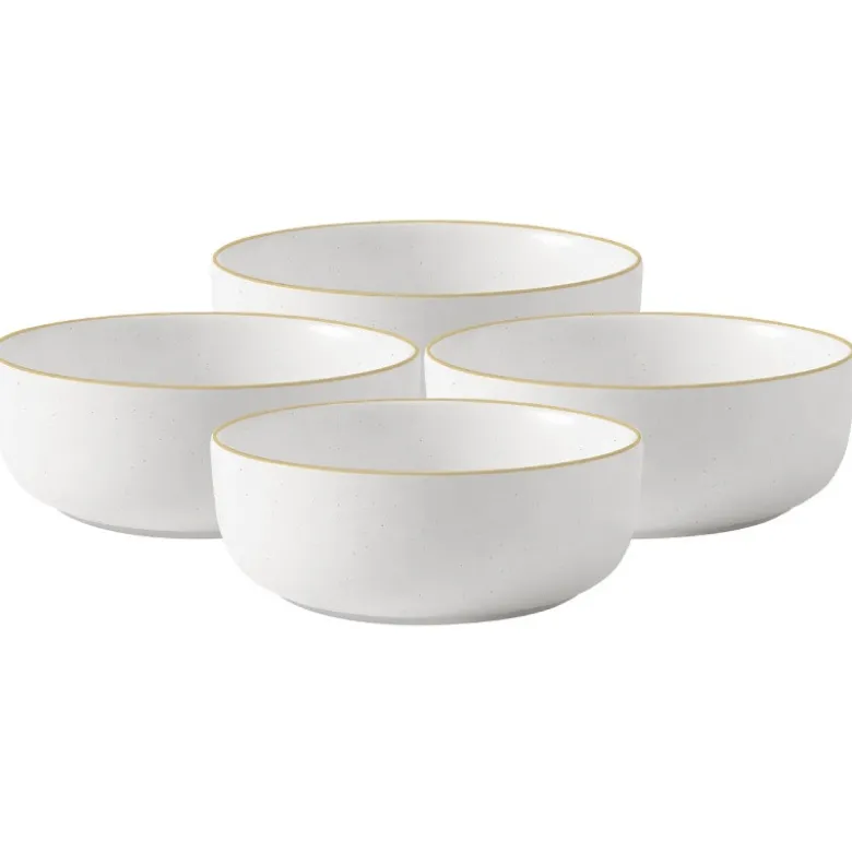 Miski porcelanowe 780 ml MG Home Artena nakrapiane salaterki zestaw 4 sztuki
