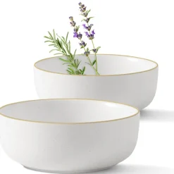 Miski porcelanowe 780 ml MG Home Artena nakrapiane salaterki zestaw 4 sztuki
