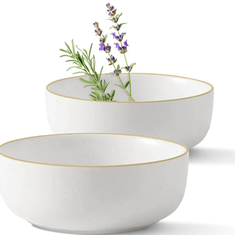Miski porcelanowe 780 ml MG Home Artena nakrapiane salaterki zestaw 4 sztuki